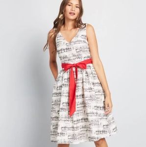 Modcloth Musical Notes Dress